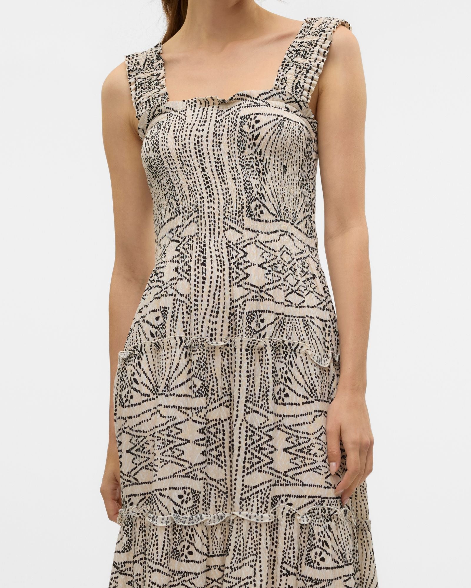VMMENNY PRINTED MIDI DRESS